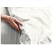 Lenzuola Sotto Con Angoli In 100% Cotone Percalle In Tinta Unita 1 Piazza E Mezza Bianco - Foto miniatura 5