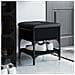 Panca Porta Scarpe Nera 42x42x45 Cm In Legno Multistrato - Foto miniatura 1