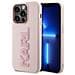 Cover Per Iphone 15 Pro Max 3d Rubber Karl Glitter, Rosa - Foto miniatura 2