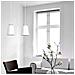 Lampada A Sospensione Bolero - Bianco - Acciaio Verniciato A Polvere, Legno - 40x100x14 Cm - Foto miniatura 3