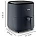 Easy Fry Max EY245B Singolo 5 L Indipendente 1500 W Friggitrice ad aria calda Grigio - Foto miniatura 11