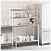 Tavolo Lavoro Cucina con Ripiano 110x55x150 cm Acciaio Inox - Foto miniatura 2