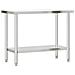 Tavolo Lavoro Cucina con Ripiano 110x55x150 cm Acciaio Inox - Foto miniatura 3