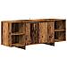 Mobile Porta Tv Legno Antico 130x35x50 Cm In Legno Multistrato - Foto miniatura 2