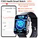 Smartwatch: Misura La Frequenza Cardiaca, La Pressione Sanguigna, L'ossigeno Nel Sangue E I Passi Black Silicone Strap - Foto miniatura 4