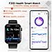 Smartwatch: Misura La Frequenza Cardiaca, La Pressione Sanguigna, L'ossigeno Nel Sangue E I Passi Black Silicone Strap - Foto miniatura 6