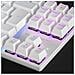 MK80W tastiera USB QWERTY Italiano Bianco - Foto miniatura 3