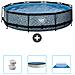 Piscina Fuori Terra - In Giro - 360x360x76 Cm - Grigio - Include Accessori Coordinati Cb88 - Foto miniatura 1