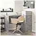 Scrivania Angolare Grigio Cemento 102x88x75 cm Legno ingegnerizzato - Foto miniatura 2