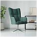 Lusso Casadino -  Poltrona Relax Verde Scuro In Velluto - Foto miniatura 8