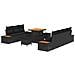 Set Divano da Giardino con cuscino 10 pcs Nero Poly Rattan - Foto miniatura 1
