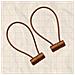 Fermagli Magnetici Per Tende, Supporti Senza Trapano, Corde Decorative (set Da 2) Lightbrown - Foto miniatura 2