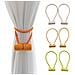 Fermagli Magnetici Per Tende, Supporti Senza Trapano, Corde Decorative (set Da 2) Lightbrown - Foto miniatura 3