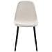 Set Di 4 Sedie Da Pranzo Crandall Tessuto Beige Chiaro - Foto miniatura 4