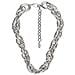 Girocollo In Argento Con Grande Catena ""link"" A Tripla Maglia - Foto miniatura 1