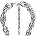 Girocollo In Argento Con Grande Catena ""link"" A Tripla Maglia - Foto miniatura 4