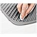 Scolapiatti Pieghevole Duo Scolapiatti Da Cucina Drenaggio Efficiente Per Stoviglie E Utensili Base Antiscivolo Design Pieghevole Colore Grigio - Foto miniatura 3