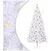 Albero di Natale artificiale Bianco 240 cm PVC e Acciaio - Foto miniatura 1