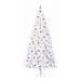 Albero di Natale artificiale Bianco 240 cm PVC e Acciaio - Foto miniatura 3