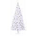 Albero di Natale artificiale Bianco 240 cm PVC e Acciaio - Foto miniatura 4