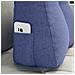 Cuscino per Schiena Blu jeans 45 x 24 x 50 cm Tessuto - Foto miniatura 5