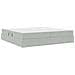 Letto con contenitore e materasso Grigio chiaro 200 x 200 cm - Foto miniatura 5