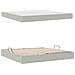 Letto con contenitore e materasso Grigio chiaro 200 x 200 cm - Foto miniatura 8