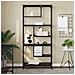 Libreria Rovere nero 81 x 36 x 176 cm Legno multistrato - Foto miniatura 4