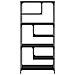 Libreria Rovere nero 81 x 36 x 176 cm Legno multistrato - Foto miniatura 5