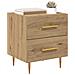 Armadio da Notte 2 pcs Rovere artigianale 40 x 35 x 47,5 cm - Foto miniatura 3