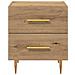 Armadio da Notte 2 pcs Rovere artigianale 40 x 35 x 47,5 cm - Foto miniatura 7
