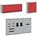 Set di mobili da lavoro con cassetto 8 pcs Rosso - Foto miniatura 7
