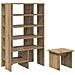 Mobile per scarpe 2 pcs Rovere artigianale Legno multistrato - Foto miniatura 1