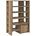 Mobile per scarpe 2 pcs Rovere artigianale Legno multistrato - Foto miniatura 5