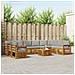 Set divani con cuscino 11 pcs Grigio Naturale e Chiaro - Foto miniatura 2