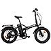 Bici E-bike Fat Bike Bicicletta Alluminio Pieghevole Misura 20 Batteria 36v 10.4ah Motore Mxus 250w 45nm Freni Meccanici - Taglia Unica Nero Opaco - Foto miniatura 1