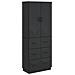 Set di armadi 2 pcs Nero 66 x 34,5 x 87 cm Legno ingegnerizzato - Foto miniatura 1