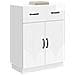 Credenza Bianco Lucido 66 x 34,5 x 87 cm Legno ingegnerizzato - Foto miniatura 2