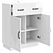 Credenza Bianco Lucido 66 x 34,5 x 87 cm Legno ingegnerizzato - Foto miniatura 3