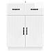 Credenza Bianco Lucido 66 x 34,5 x 87 cm Legno ingegnerizzato - Foto miniatura 4