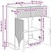 Credenza Bianco Lucido 66 x 34,5 x 87 cm Legno ingegnerizzato - Foto miniatura 8