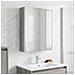 Mobiletto per specchio da bagno Grigio Sonoma - Foto miniatura 2