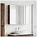 Mobiletto per specchio da bagno Rovere fumé - Foto miniatura 4