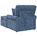 Chaise Longe con Gonna con cuscino Blu 157 x 91 x 91 cm ARES - Foto miniatura 6
