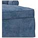 Chaise Longe con Gonna con cuscino Blu 157 x 91 x 91 cm ARES - Foto miniatura 7