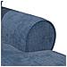 Chaise Longe con Gonna con cuscino Blu 157 x 91 x 91 cm ARES - Foto miniatura 8