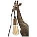 Lampada Da Tavolo Giraffa Piccola In Resina Oro Antico - Foto miniatura 2