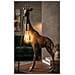 Lampada Da Tavolo Giraffa Piccola In Resina Oro Antico - Foto miniatura 6