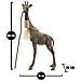 Lampada Da Tavolo Giraffa Piccola In Resina Oro Antico - Foto miniatura 7