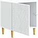 Comodino Bianco 43 x 34,5 x 50 cm Legno ingegnerizzato - Foto miniatura 2